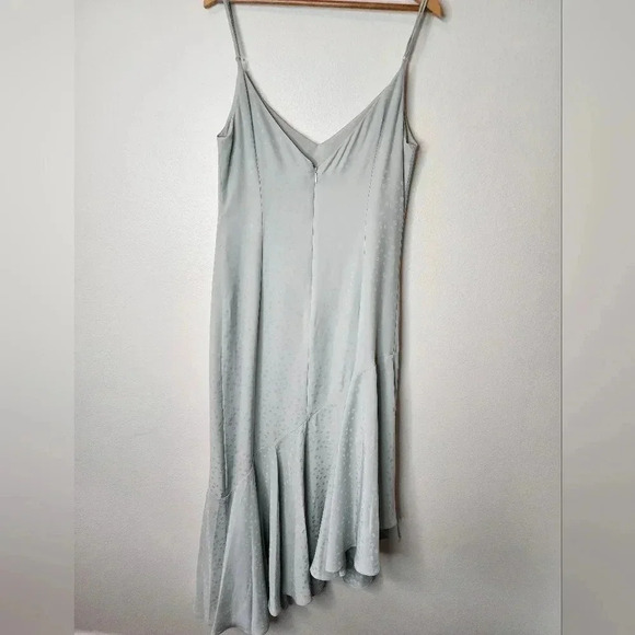 WAYF Clayton Asymmetrical Slip Dress Light Blue size M NWT - Picture 8 of 13